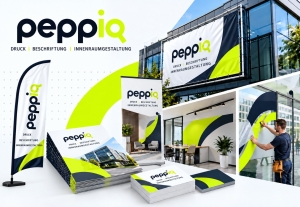 Druck, Beschilderung und Innenraumgestaltung von Peppiq